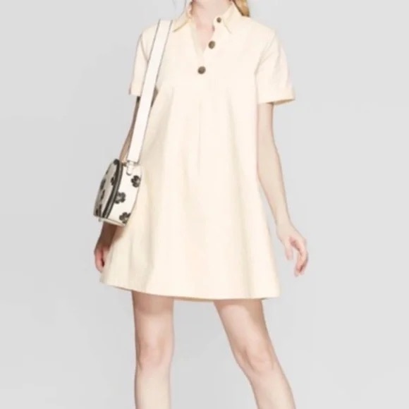 WHO WHAT WEAR Collared Tent Dress, XXL - Picture 3 of 5